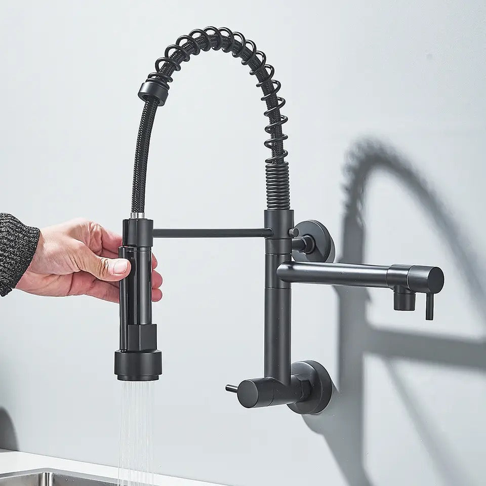 Pull Down Kitchen Faucet Wall Mounted