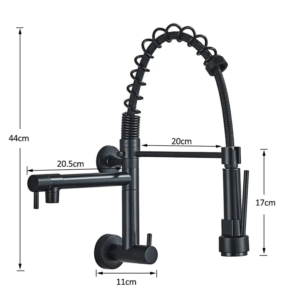 Pull Down Kitchen Faucet Wall Mounted