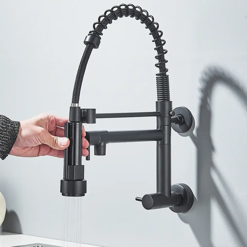 Pull Down Kitchen Faucet Wall Mounted