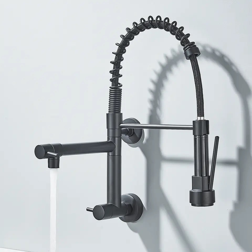 Pull Down Kitchen Faucet Wall Mounted