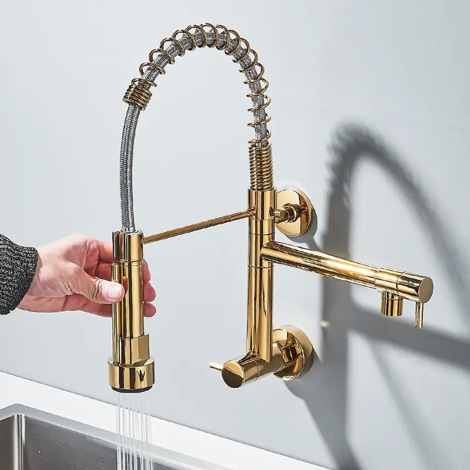 Pull Down Kitchen Faucet Wall Mounted